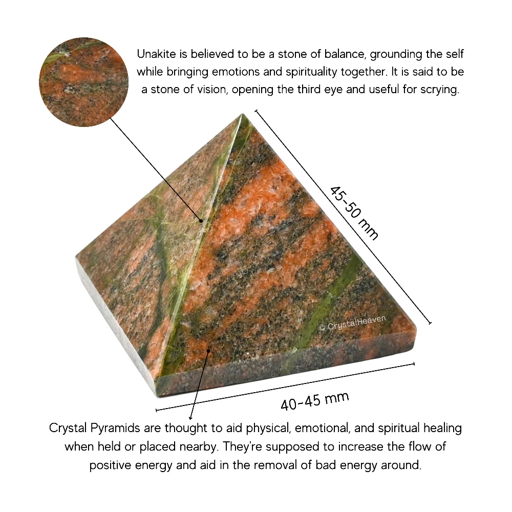 Unakite Pyramid (2 Inch) - Image 3