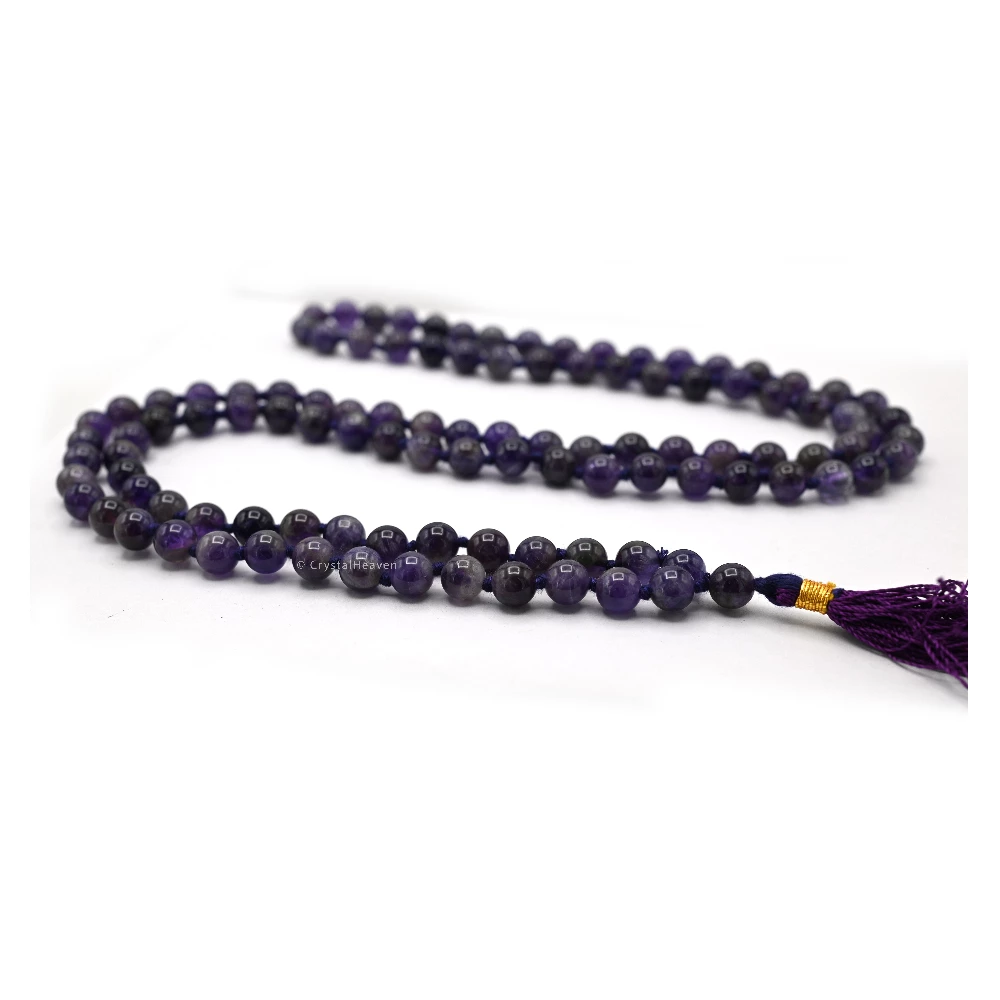 Amethyst Japa Mala (Hand Knotted) - Image 6