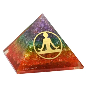 7 Chakra Onyx Orgone Pyramid (Buddha Yoga)