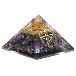 Amethyst Orgone Pyramid (Pentacle)