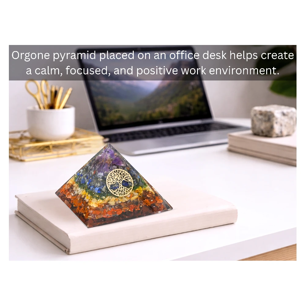 7 Chakra Orgone Pyramid (Small Tree Of Life) - Image 5