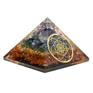 7 Chakra Orgone Pyramid (Seed Of Life)