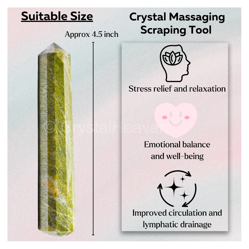 Vesuvianite Wand (Faceted) - Image 5