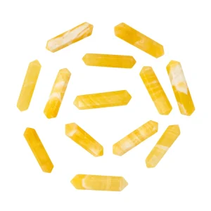 Yellow Calcite Pencil Points (Double Terminated) (Set of 50)