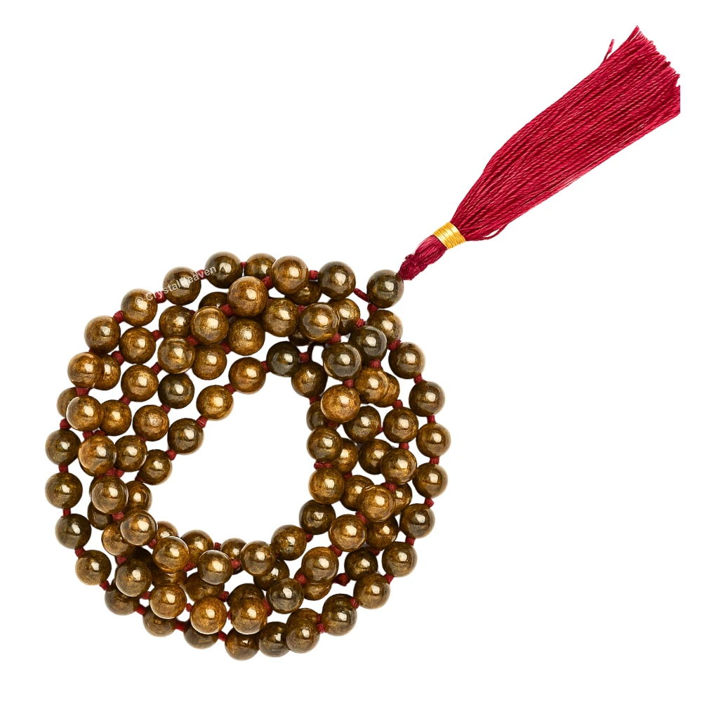 Bronzite Japa Mala (Hand Knotted) - Image 3