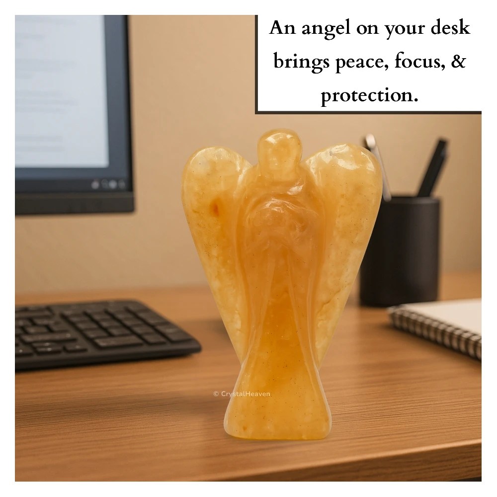 Yellow Aventurine Angel (2 Inch) - Image 6