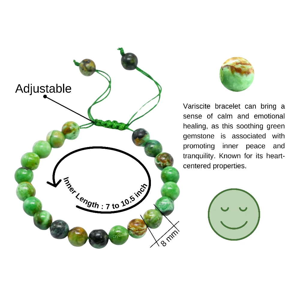 Variscite Bracelet (Adjustable) - Image 3