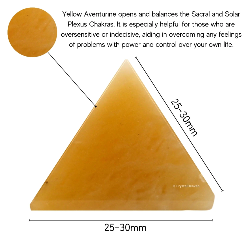 Yellow Aventurine Pyramid (1 Inch) - Image 3