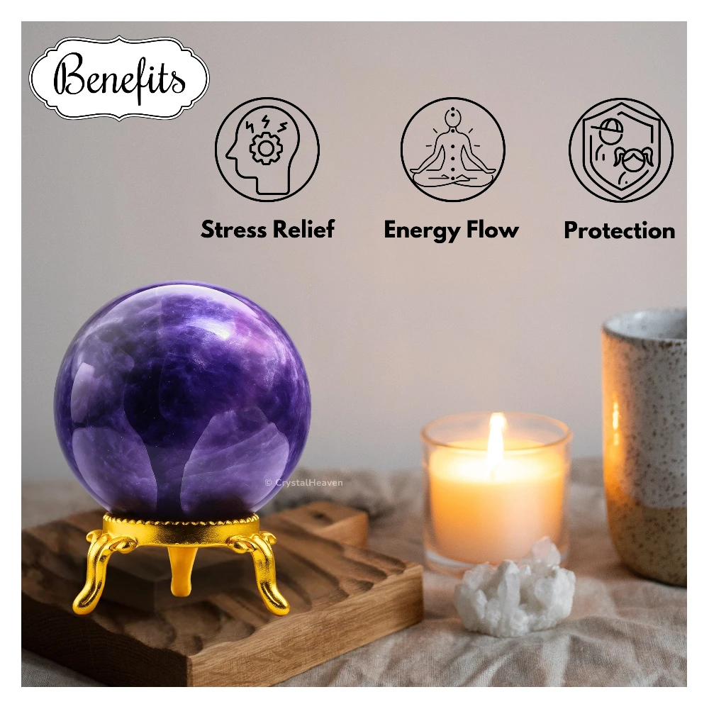 Amethyst Sphere (1.5 Inch) - Image 4