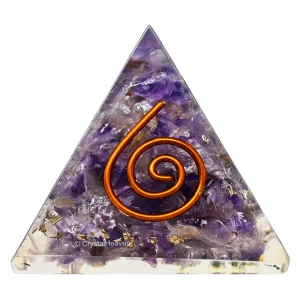 Amethyst Orgone Pyramid - 30mm