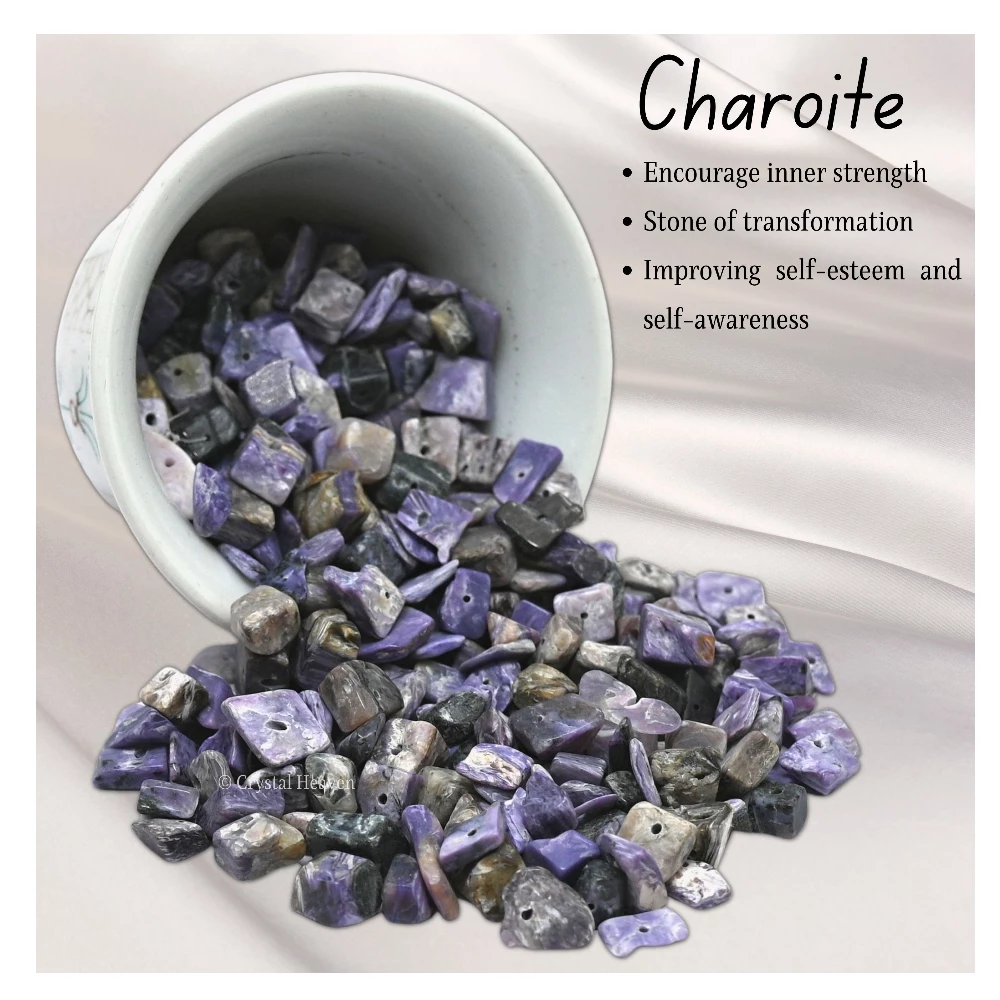 Charoite Chips - Pre Drilled - Image 4