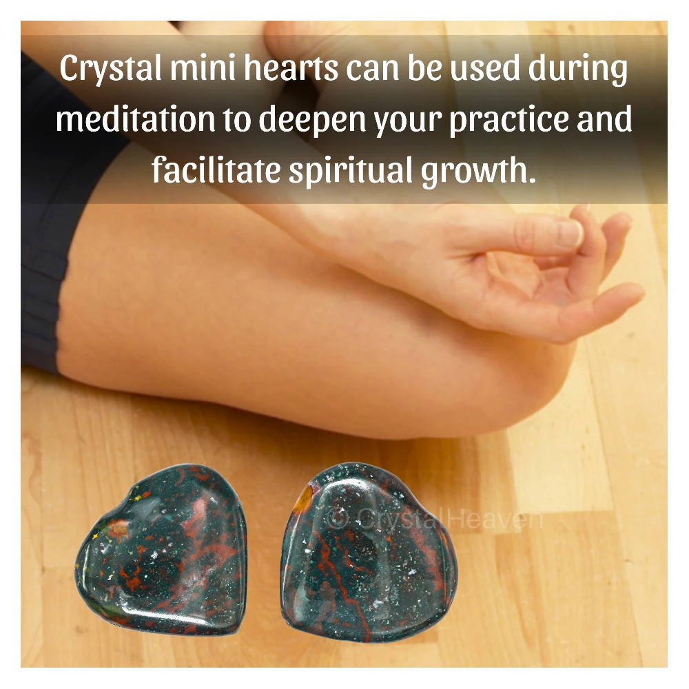 Bloodstone Mini Heart (Pack of 2) - Image 6