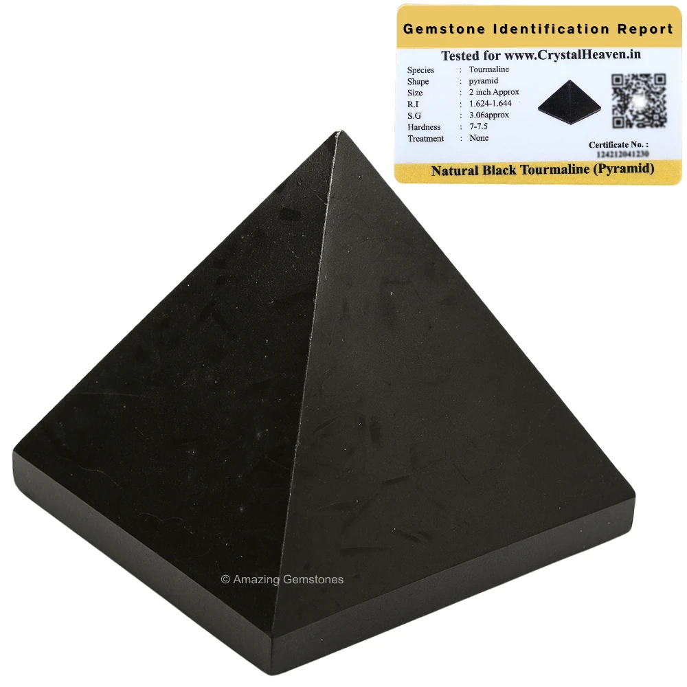 Black Tourmaline Pyramid (1 inch) - Image 2