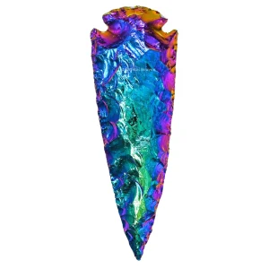 Titanium Aura Quartz Arrowhead - 3" to 4"