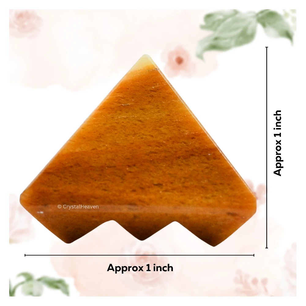 Yellow Jasper Lemurian Pyramid - Under 9 Pyramid Plate - Image 4