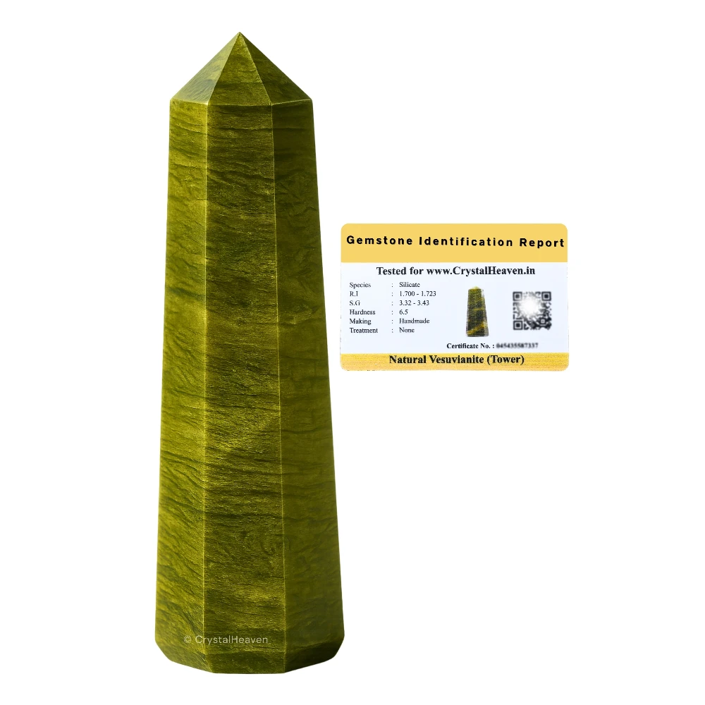 Vesuvianite Crystal Tower (3" to 4" inch) - Image 2