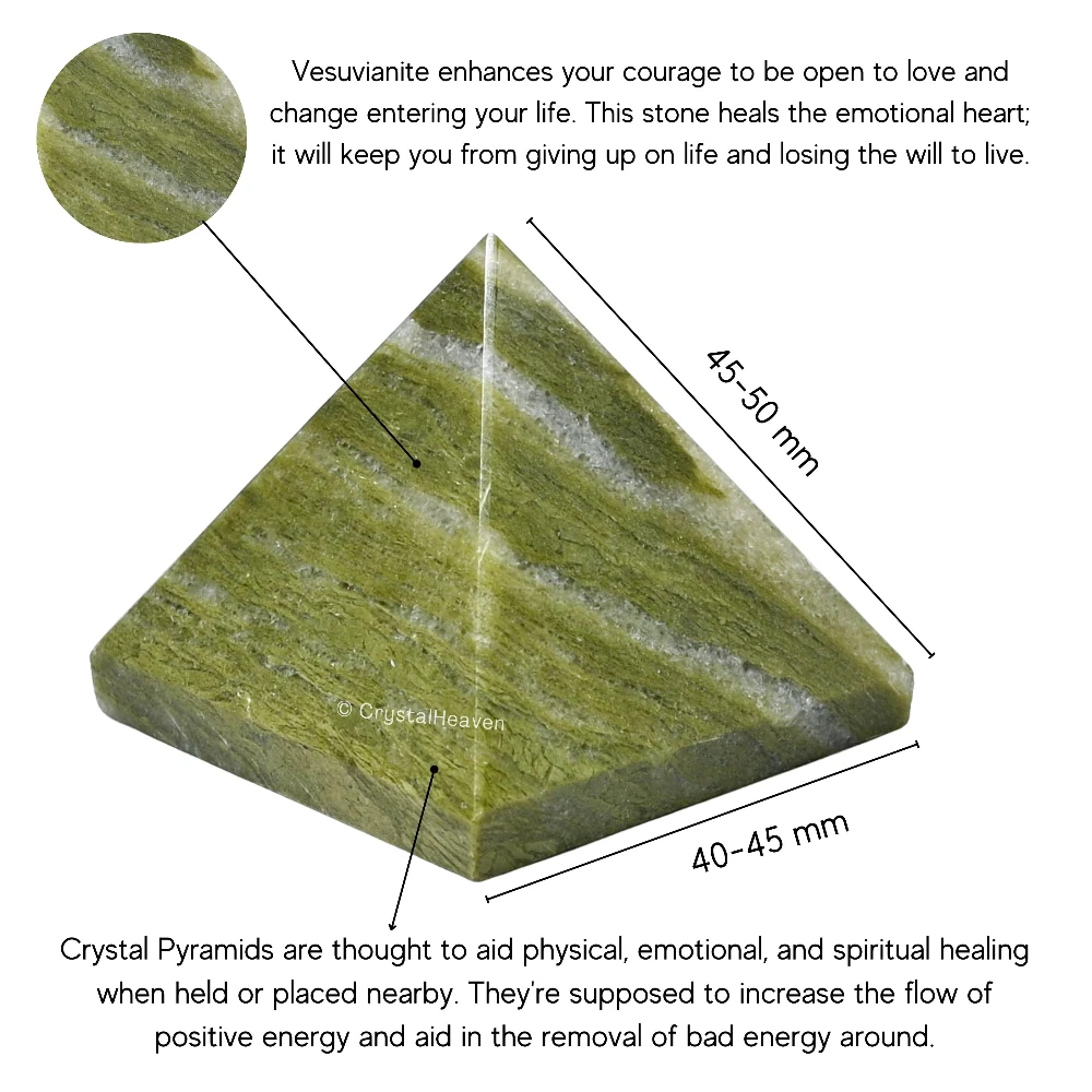 Vesuvianite Pyramid (2 Inch) - Image 3