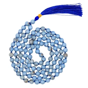 Angelite Japa Mala (Hand Knotted)
