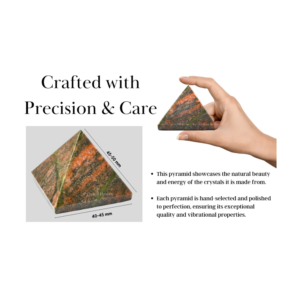Unakite Pyramid (2 Inch) - Image 4