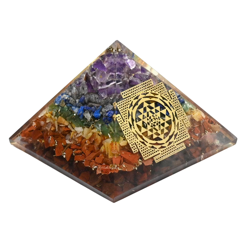 7 Chakra Orgone Pyramid (Shriyantra)