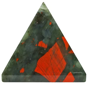 African Bloodstone Pyramid (1 Inch)