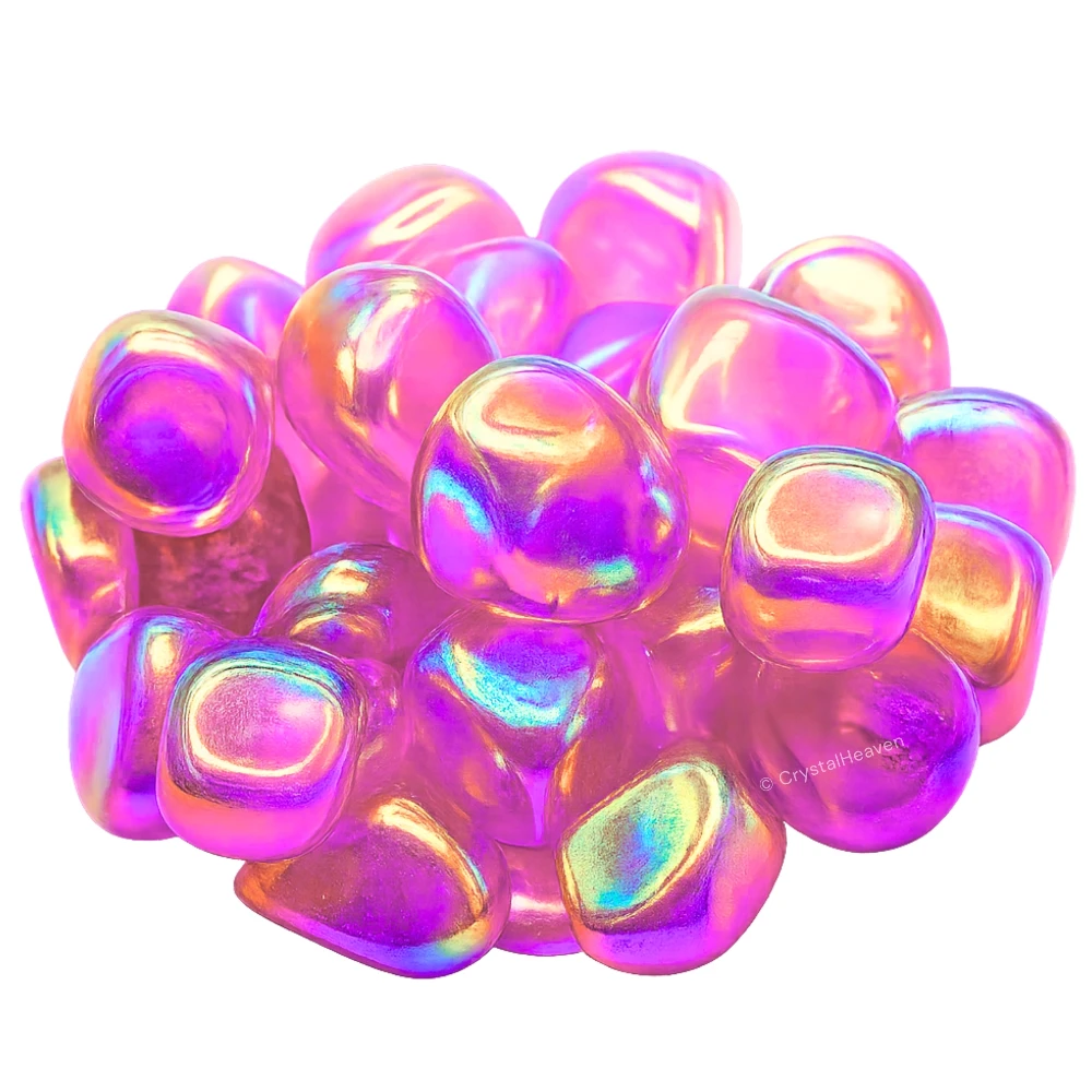 Tumbled Rose Aura Quartz Stones (30 Gram) - Image 3