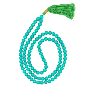 Turquoise Japa Mala Man-made (Without Knot)