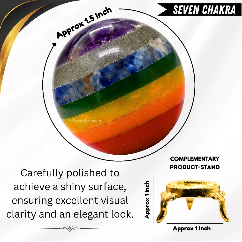 7 Chakra Sphere (2 Inch) - Image 3