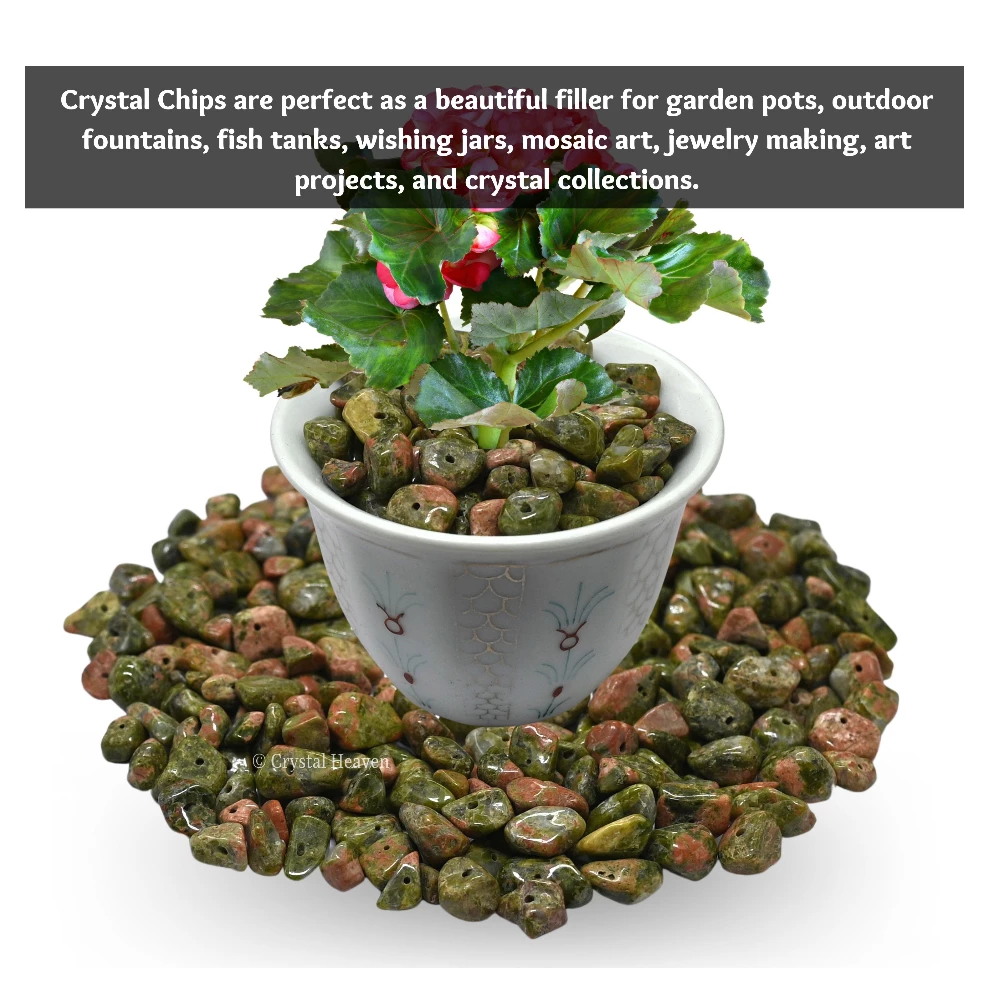 Unakite Chips - Pre Drilled - Image 5
