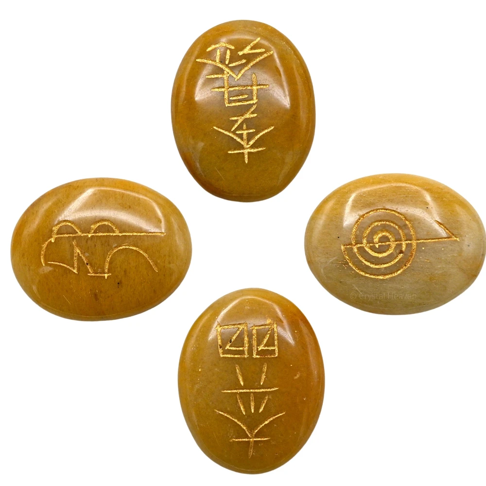 Yellow Jasper Rune Stones Set - Image 6