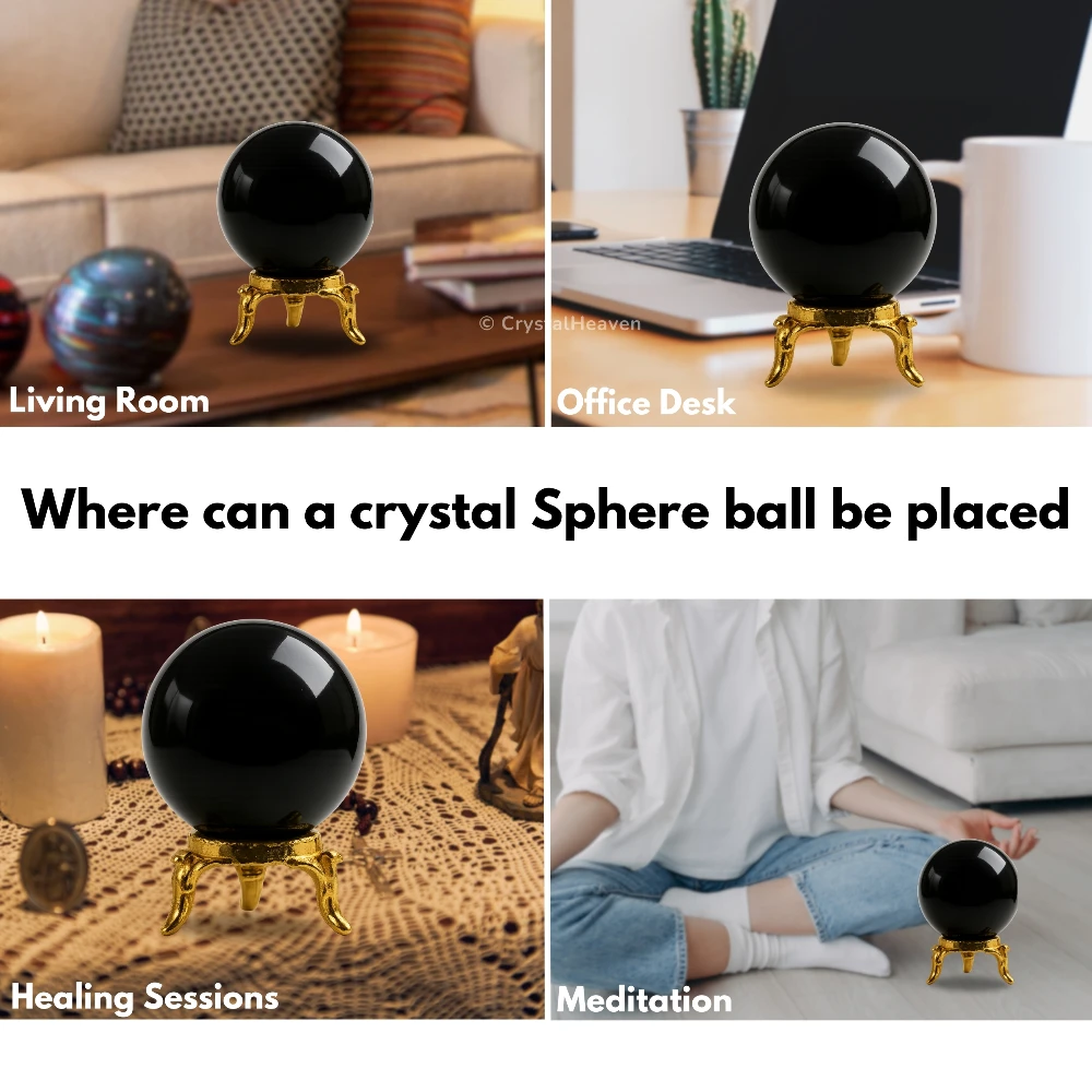 Black Obsidian Sphere (2 Inch) - Image 6