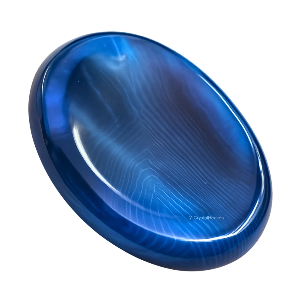 Blue Agate Worry Stone