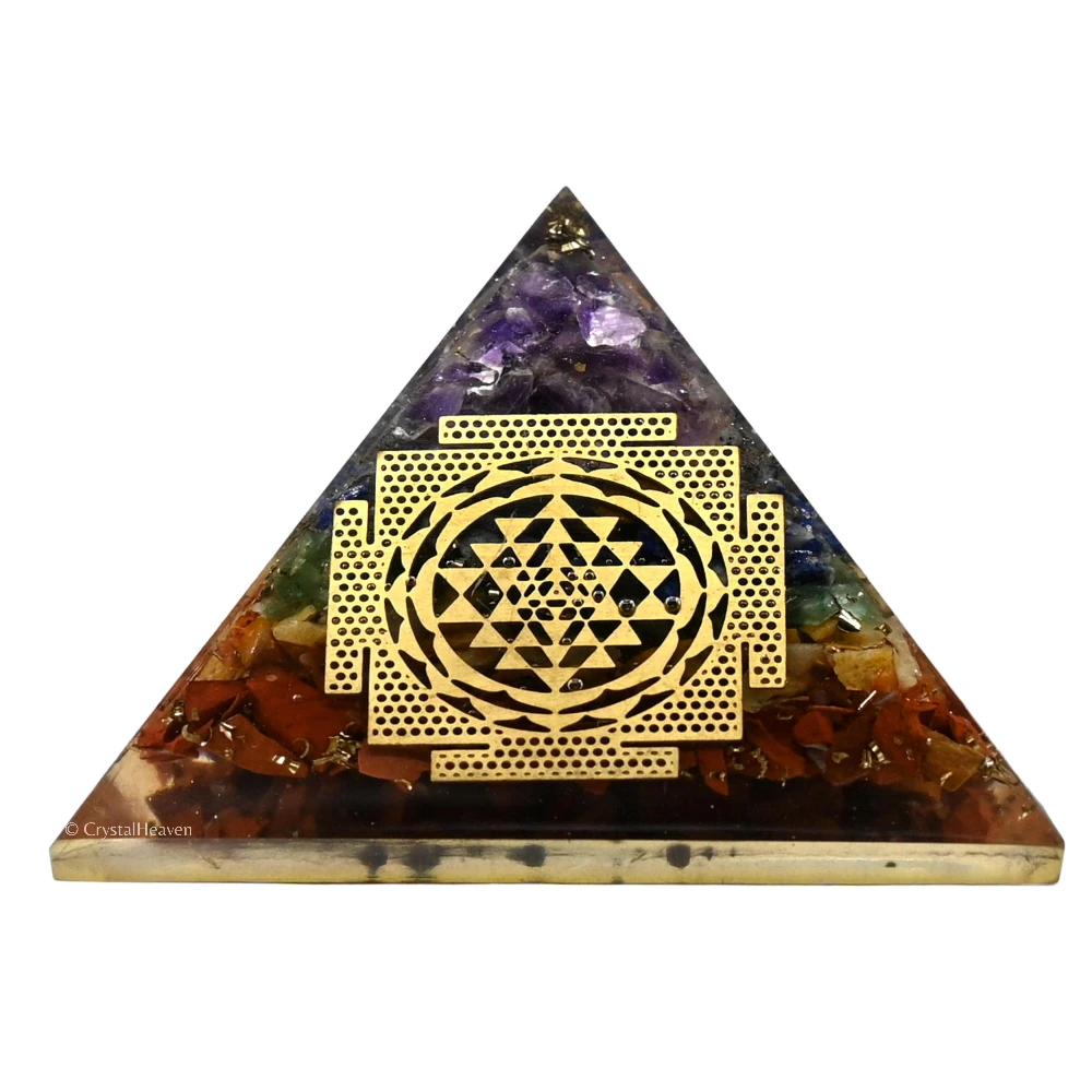 7 Chakra Orgone Pyramid (Shriyantra) - Image 2