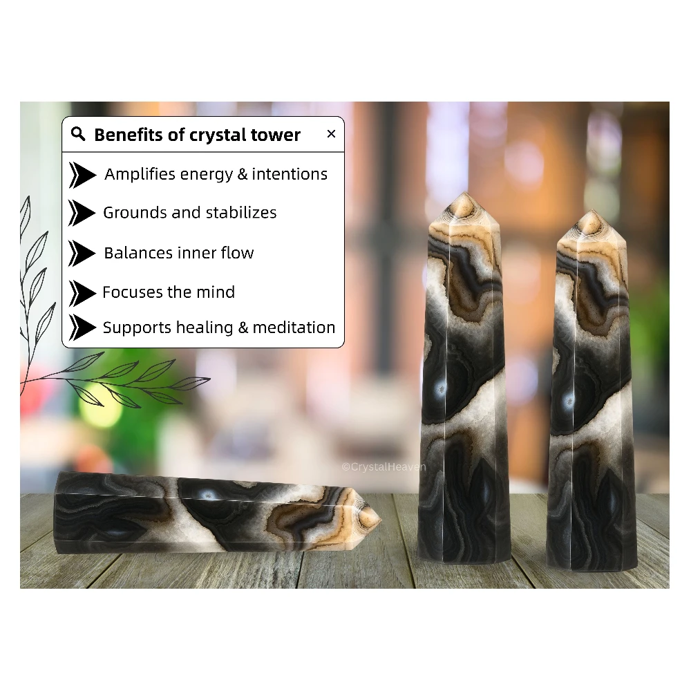 Black Onyx Tower (2" to 3" inch) - Image 5