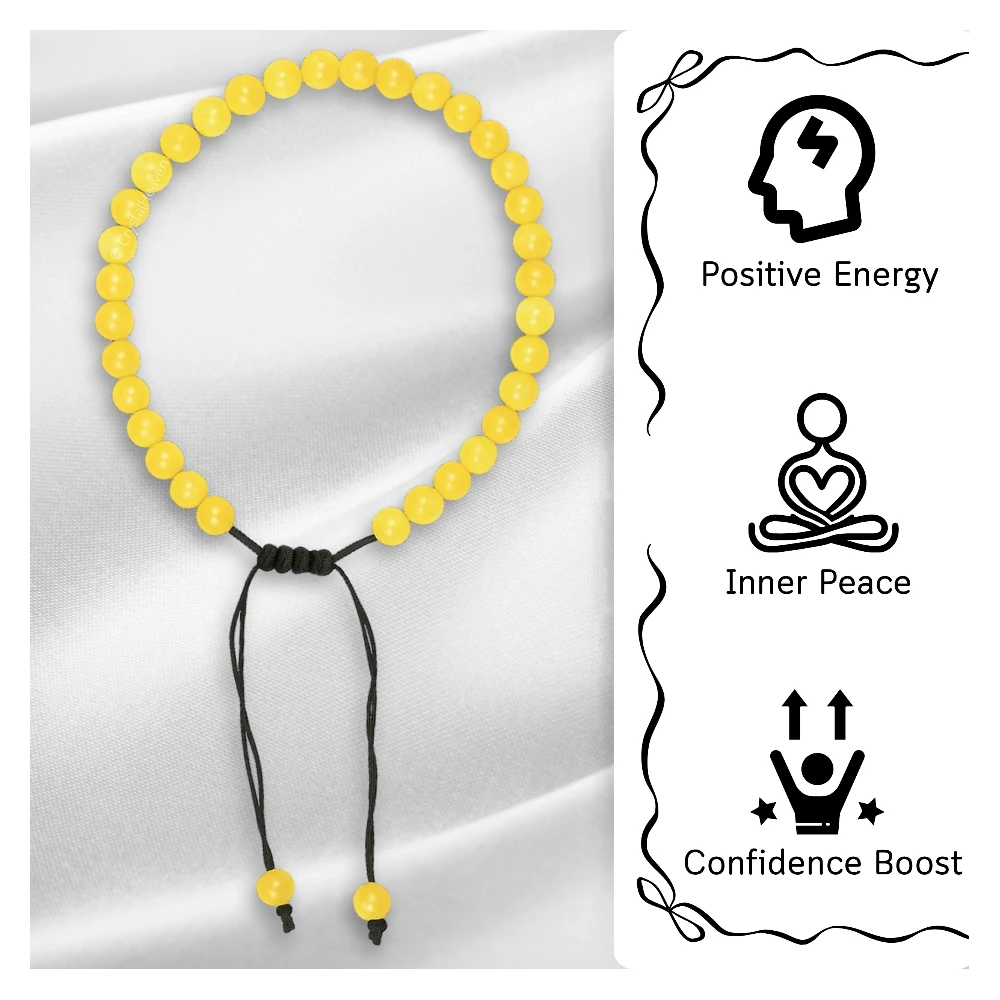 Yellow Calcite Anklet (Without Knot) - Image 6