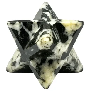 Black & White Tourmaline Crystal Merkaba (20-25 mm)