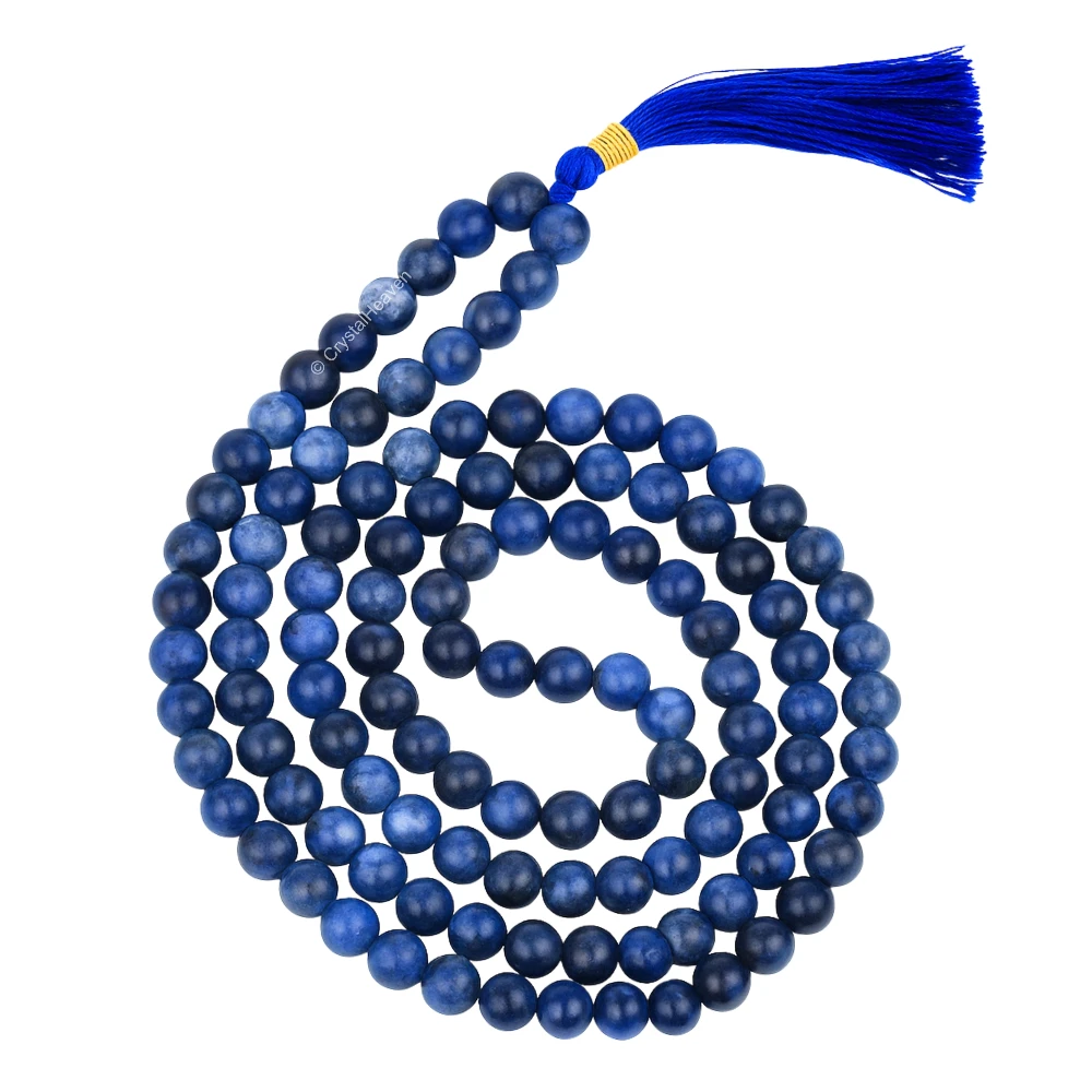 Yellow Cats Eye Japa Mala (Without Knot) - Image 7