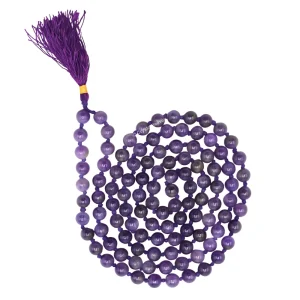 Amethyst Japa Mala (Hand Knotted)