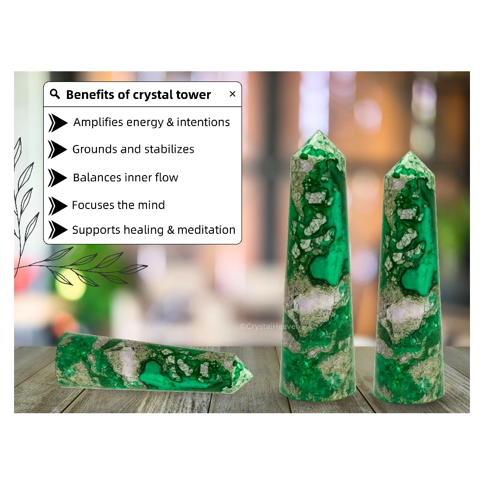 Variscite Crystal Tower (2" to 3" inch) - Image 5