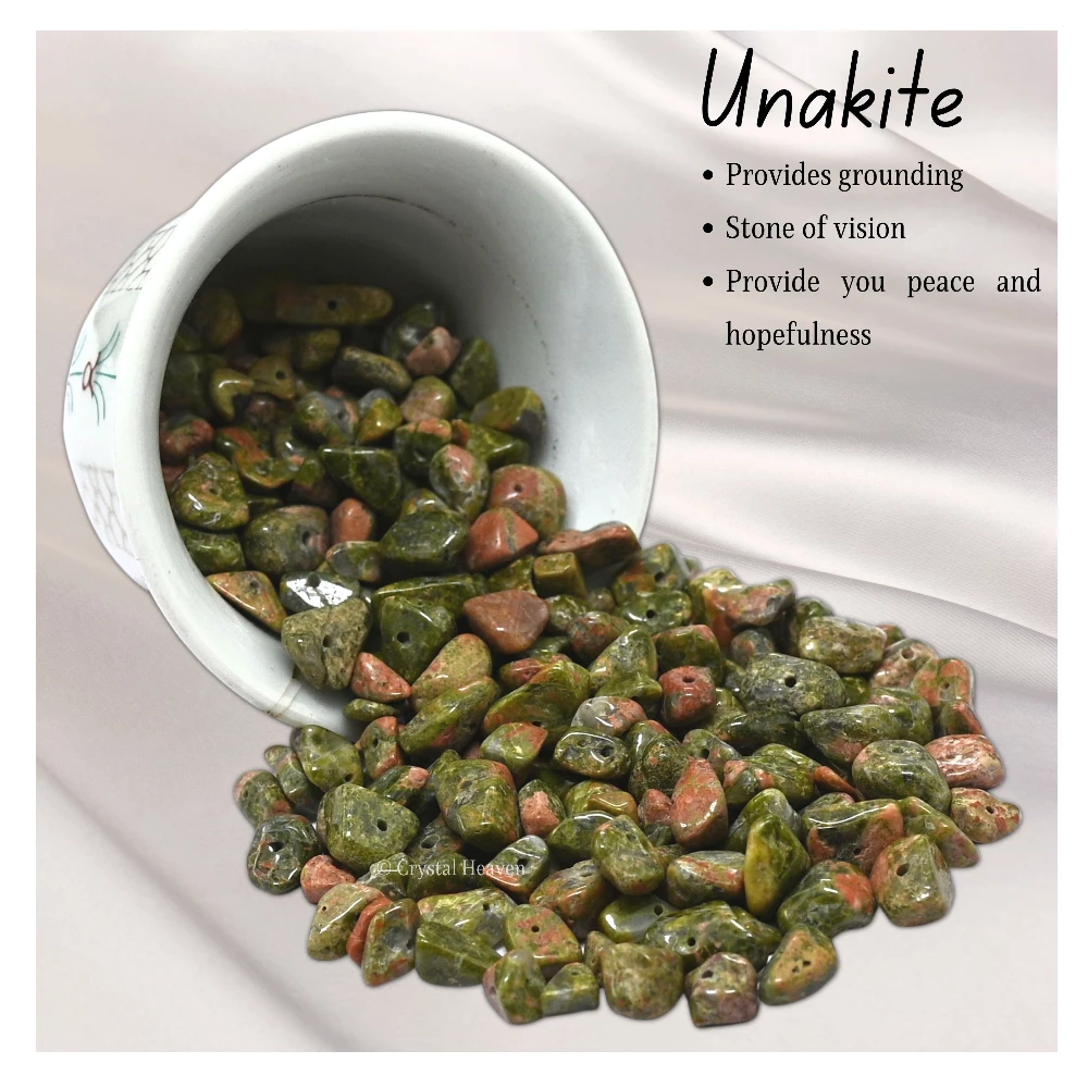 Unakite Chips - Pre Drilled - Image 4