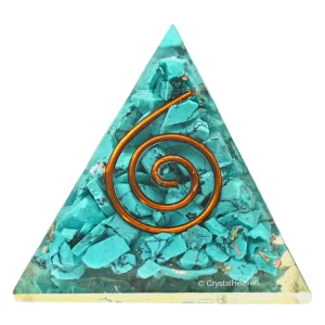 Turquoise A Orgone Pyramid - 30mm