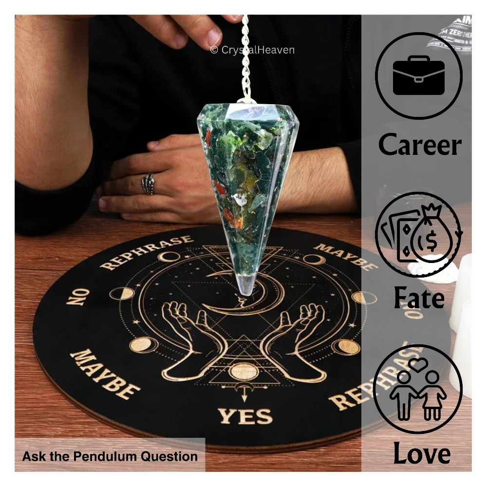 Bloodstone Crystal Orgone Pendulum - Image 5