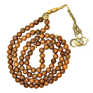 Agar Wood Tasbih (Gold)