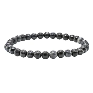 Blue & Black Tiger Eye Healing Crystal Bracelets - 6mm Beads