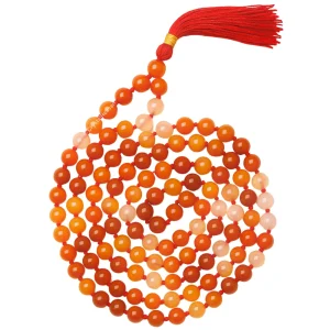 Carnelian Japa Mala (Hand Knotted)