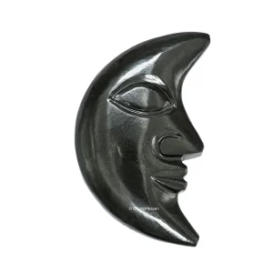 Black Agate Crescent Moon