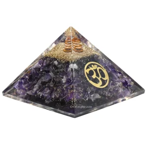 Amethyst Orgone Pyramid (Small OM)