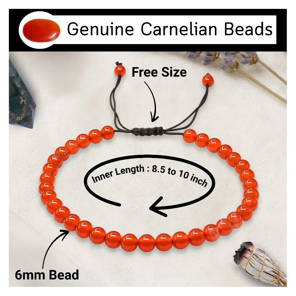 Carnelian Anklet (Without Knot) - Image 4