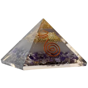 Amethyst Orgone Pyramid - Glow In Dark