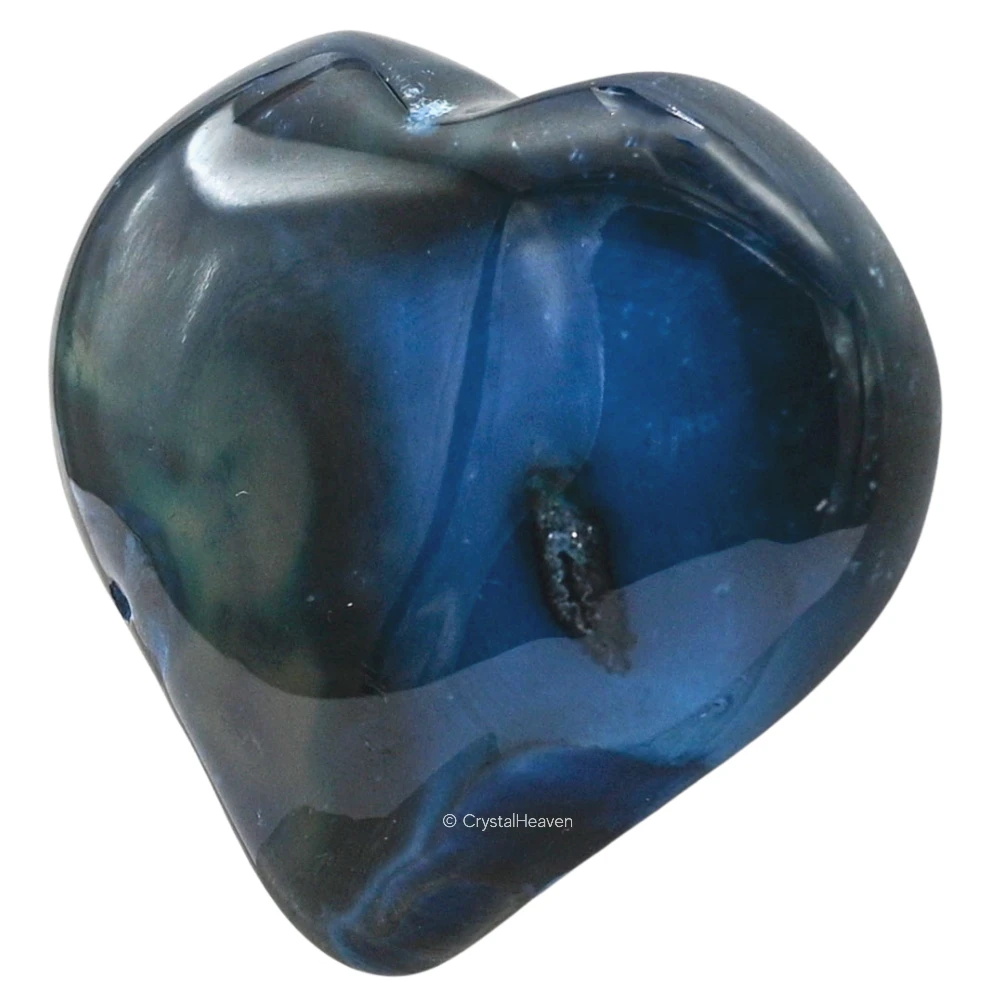 Blue Onyx Agate Heart - Image 4